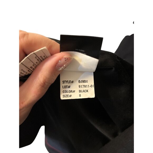 Sam Edelman Womens Long Black Wool Blend Coat Size 8 Button Front - Picture 6 of 7